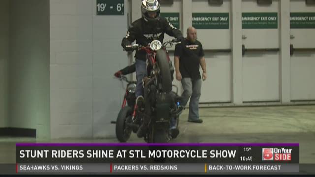 Stunt Riders Shine At Stl Motorcycle Show